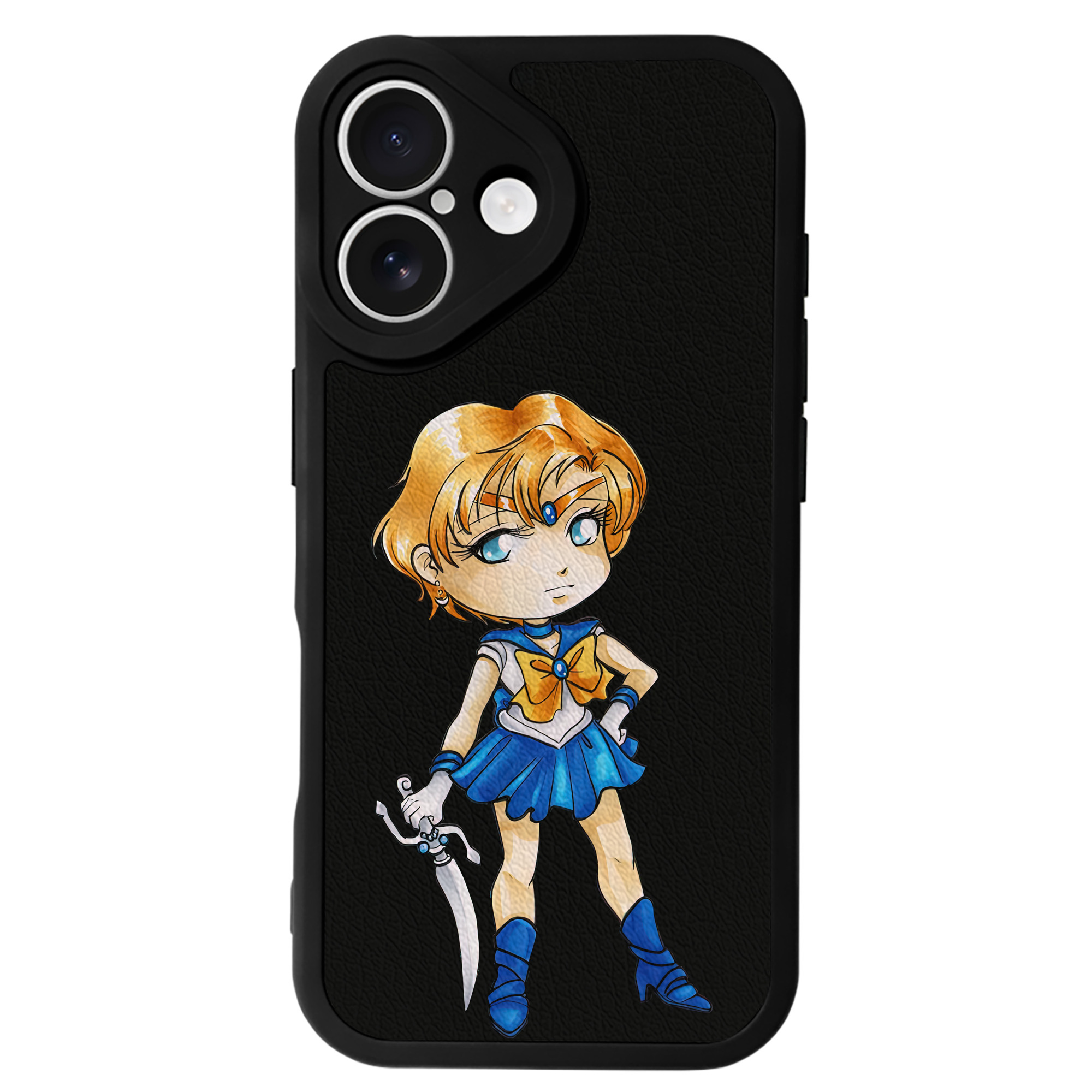 （画像用） 美少女戦士セーラームーン 天王はるか Sailor Moon Tenoh Haruka 【iPhone 16シリーズ対応】シリコンスマホケース（レザー調） 材質：シリコン